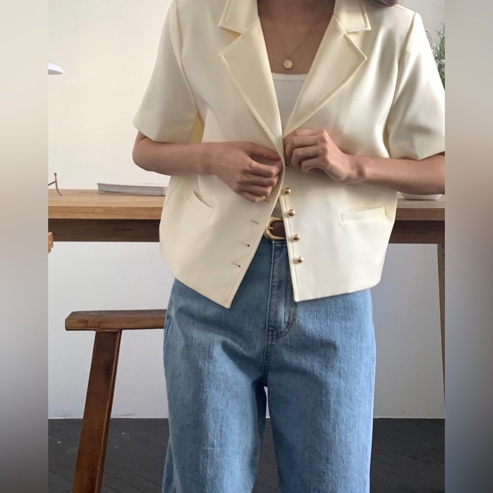 ⭐️⭐️Navy summer blazer ☀️  Free size (S-M)
